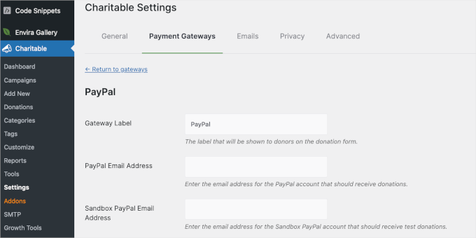 Custimizing the PayPal details Custimizing the PayPal details