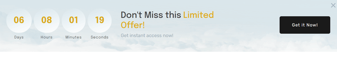 Exemplo de cronômetro de contagem regressiva Thrive Ultimatum Exemplo de cronômetro de contagem regressiva Thrive Ultimatum