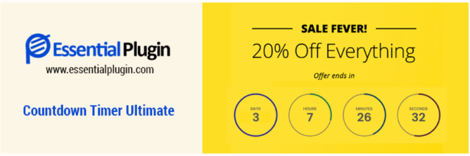 A página do plugin WordPress Countdown Timer Ultimate Cronômetro de contagem regressiva ultimate