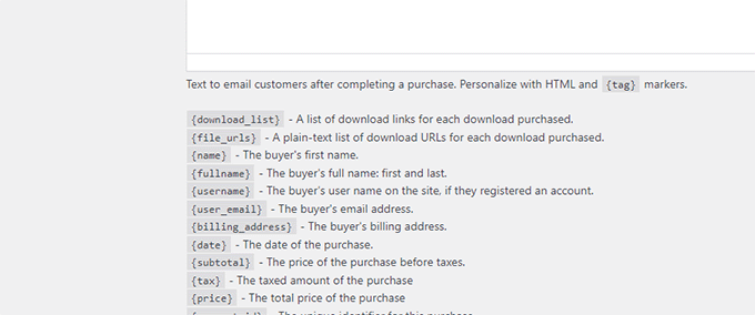 Etiquetas de correo electrónico