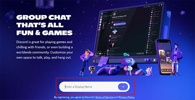 Choose a username for your discord account Choose a username for your discord account