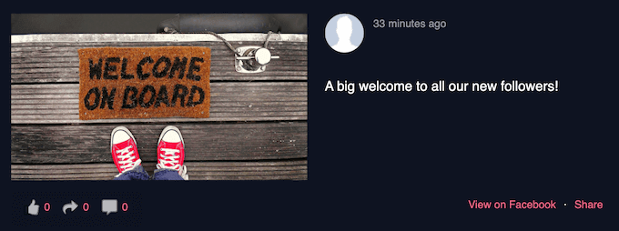 半幅Facebookレイアウト