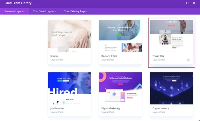 The Travel Blog Layout Pack in Divi The Travel Blog Layout Pack in Divi