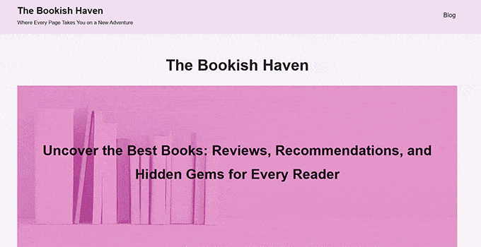 The homepage created with the block editor, live on the site Homepage Created With the Block Editor Live on the Site