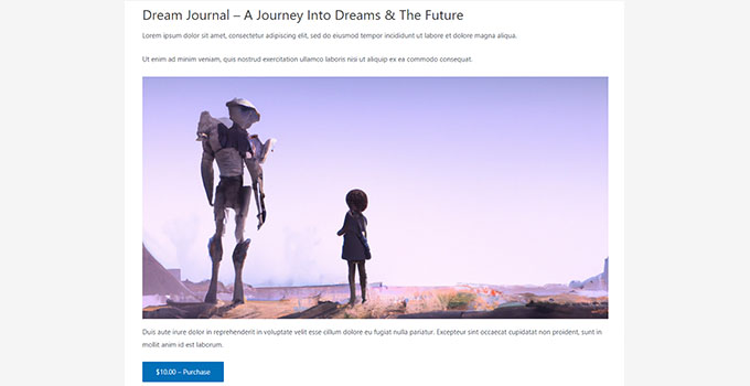 Página del producto