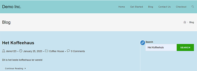Website preview for multilingual search Website preview for multilingual search