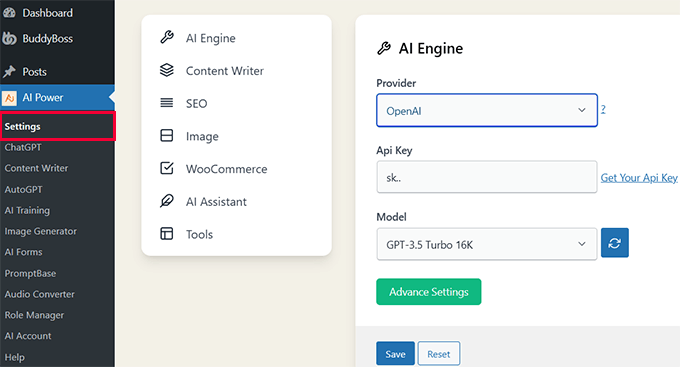 Provide an API key for the tool you want to use Provide an API key for the tool you want to use