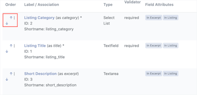 Changing the order of the fields in your form Changing the order of the fields in your form