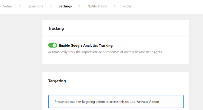 Enable tracking in UserFeedback Enable tracking in UserFeedback