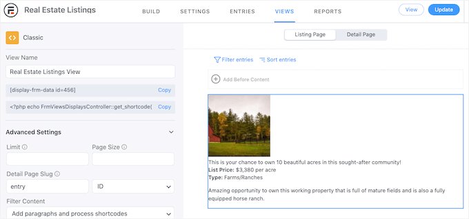 How to preview the directory listing layout How to preview the directory listing layout