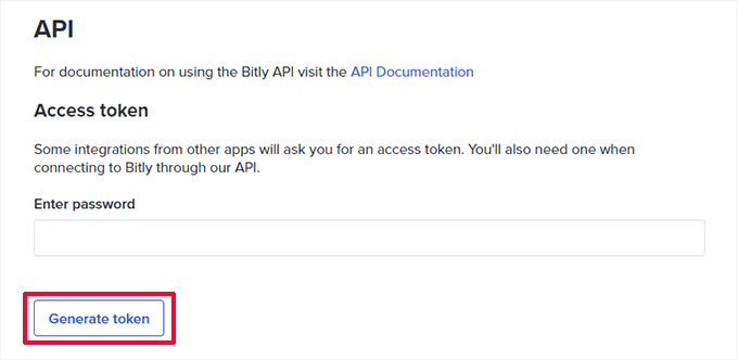 Generate access token Generate access token