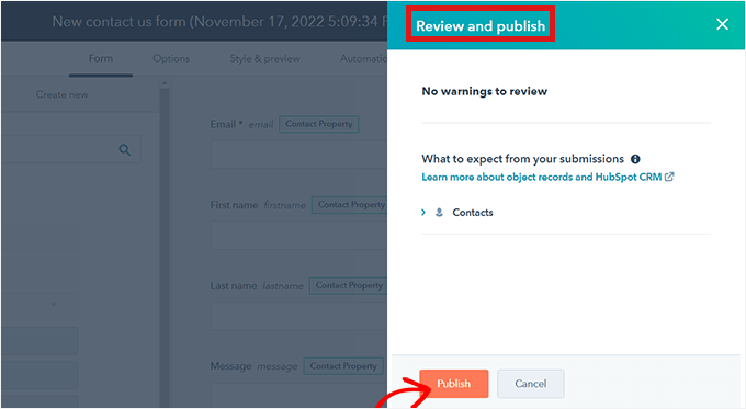 Click Submit button Click Submit button