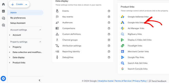 Link ads with ga Link ads with ga