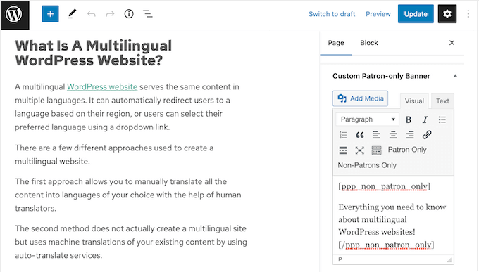 Advertising Patreon on your WordPress website Advertising Patreon on your WordPress website