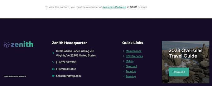 Showing a message to non-patron visitors Showing a message to non-patron visitors