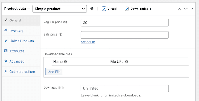 Creating downloadable products in WooCommerce