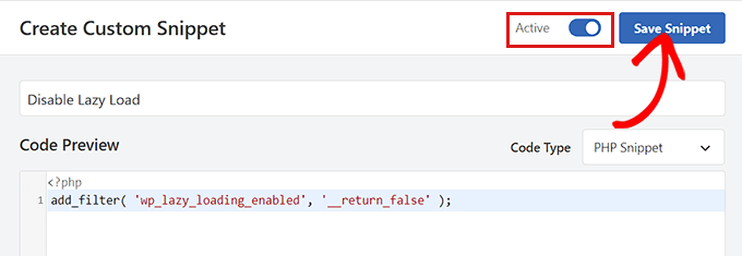 save-disable-lazy-load-snippet Save your code snippet