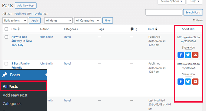 Shortlinks for posts Shortlinks for posts