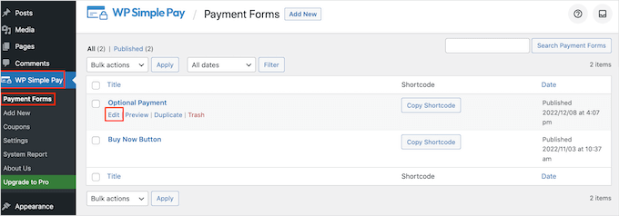 Adding a payment form to WordPress using shortcode Adding a payment form to WordPress using shortcode