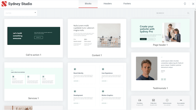 Importowanie projektów do kreatora stron Elementor