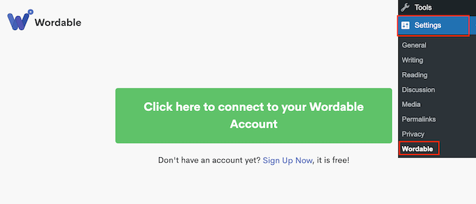 Connecting Wordable to your WordPress website Connecting Wordable to your WordPress website