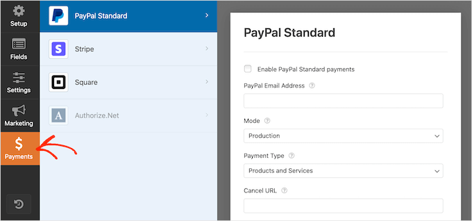 Configuring PayPal payments with WPForms Configuring PayPal payments with WPForms