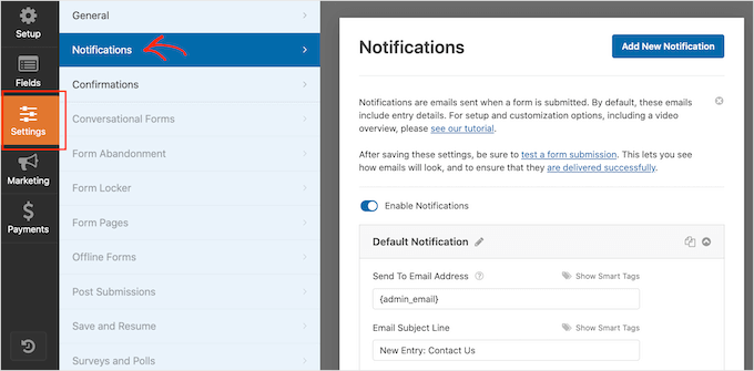 Creating notifications for your WordPress forms Creating notifications for your WordPress forms