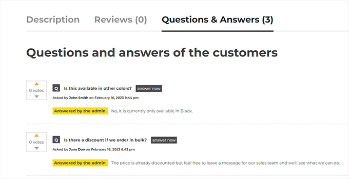 Question and answers preview Question and answers preview