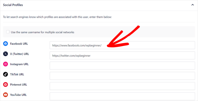 Add Twitter and Facebook profile URLs in Author SEO Add Twitter and Facebook profile URLs in Author SEO