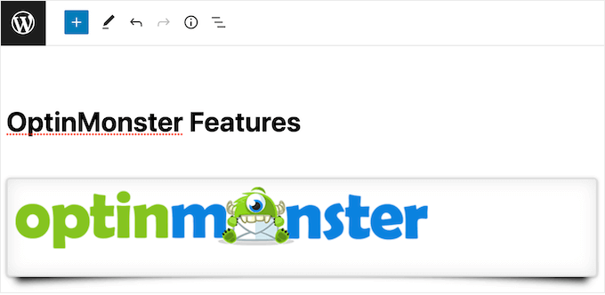 An image, with a block shadow An image, with a block shadow
