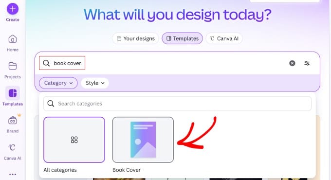 Catégorie de modèles de couverture de livre Canva Catégorie de modèles de couverture de livre Canva