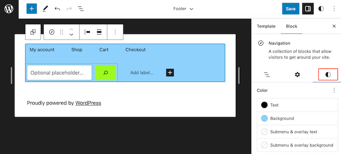 Stilizzare un menu di navigazione di WordPress