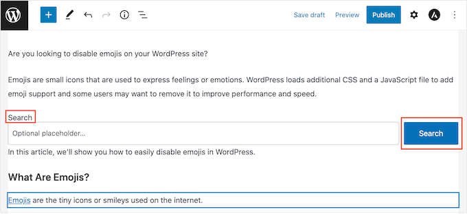 Customizing the WordPress search block Customizing the WordPress search block