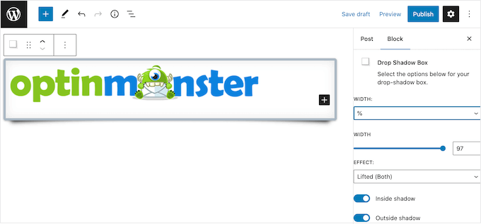 A box shadow, created using the Drop Shadow WordPress plugin A box shadow, created using the Drop Shadow WordPress plugin