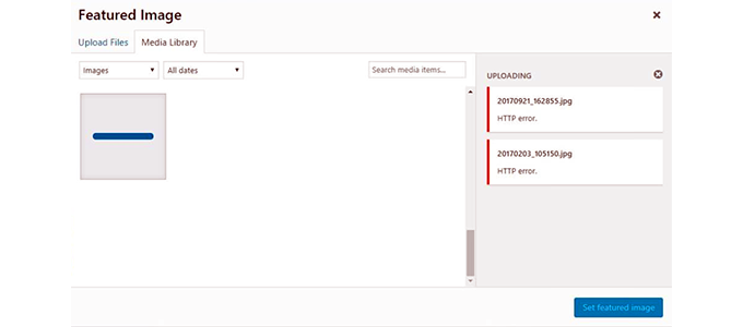 HTTP-Fehler beim Bild-Upload