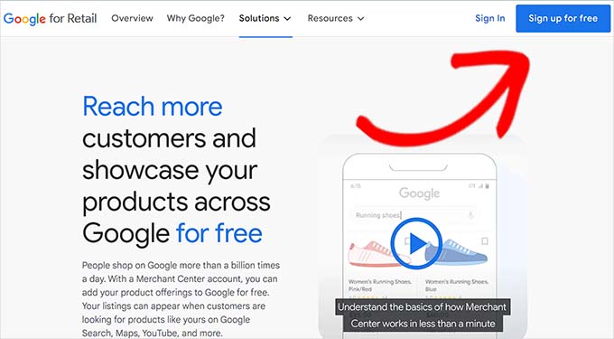 Cadastre-se na conta do Google Merchant Cadastre-se na conta do Google Merchant