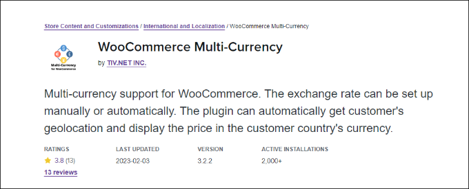 WooCommerce multi currency WooCommerce multi currency