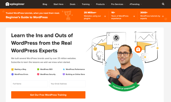 WPBeginner homepage