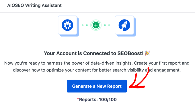 Generating a Writing Assistant Report