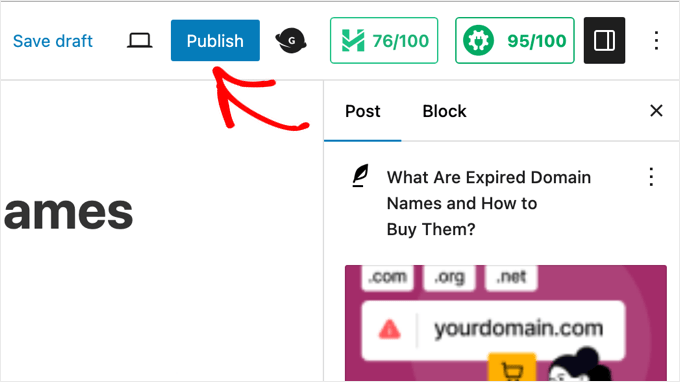 Publishing a Post With a High TruSEO Score