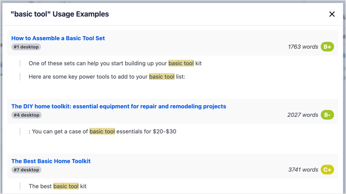 Writing Assistant Report - Usage Examples