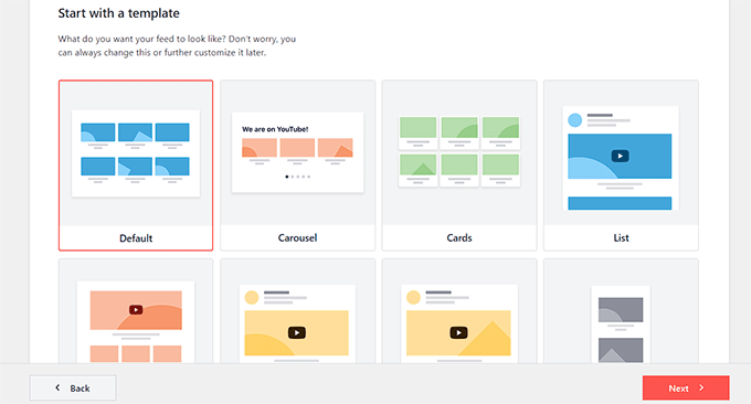 Choose a template for your Live YouTube feed Choose a template for your Live YouTube feed
