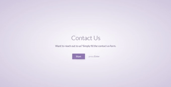 Conversational form preview Conversational form preview