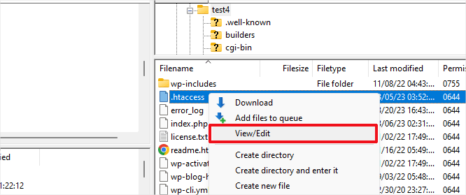Edit .htaccess file Edit .htaccess file