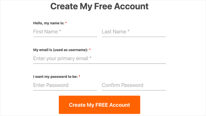 MemberPress Registration Form on the Front End