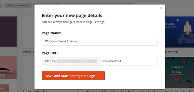 page name and url page name and url