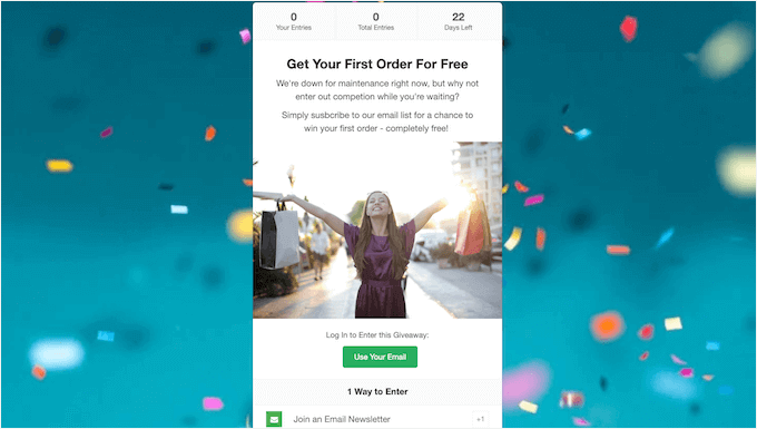RafflePressを使用して作成されたプレゼント企画