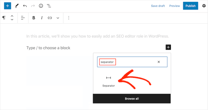 Ajouter un séparateur de forme personnalisé à un site web WordPress