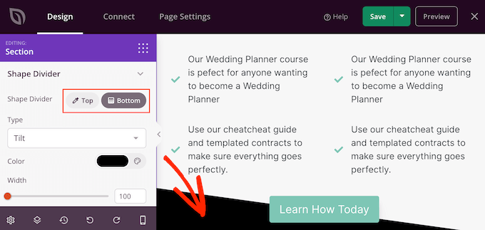 Ajout d'un séparateur personnalisé en bas d'un bloc WordPress