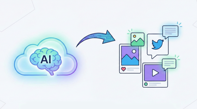 Using AI for social media content Using AI for social media content